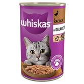 Nasses Katzenfutter Ente in Gelee Whiskas 400g